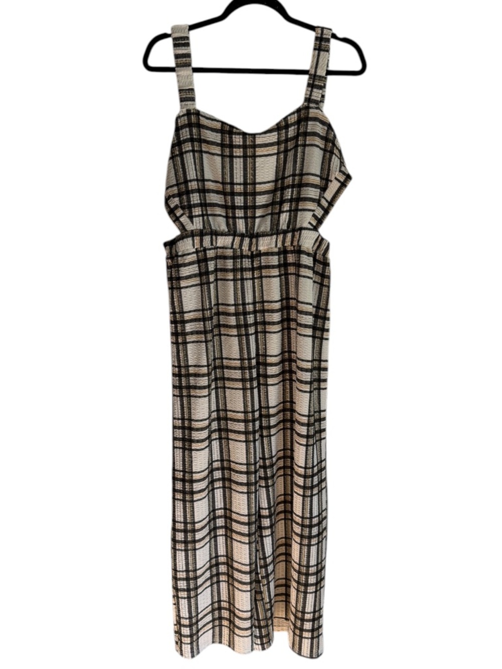 ASOS Plaid Wide Leg Jumpsuit